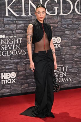 premiere Knight of the seven kingdoms Maria Esposito on the red carpet of the premiere Knight of the seven kingdoms TV series of the HBO platform Italy at the cinema The space Moderno. Rome (Italy), 15th, January 2026 Copyright: xImago-Images Emmefotox
