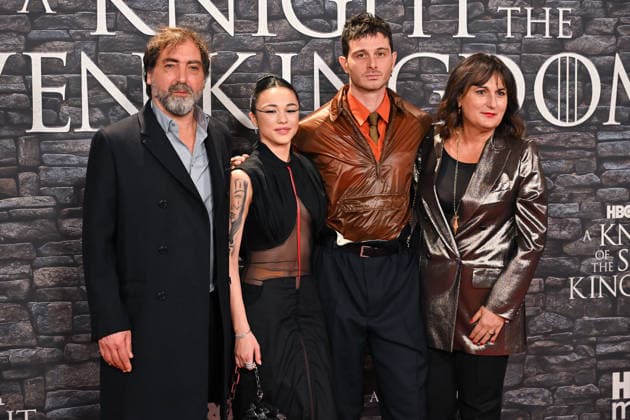 premiere Knight of the seven kingdoms Stefano Mordini, Maria Esposito, Daniele Rienzo and Simona Ercolani on the red carpet of the premiere Knight of the seven kingdoms TV series of the HBO platform Italy at the cinema The space Moderno. Rome (Italy), 15th, January 2026 Copyright: xImago-Images Emmefotox