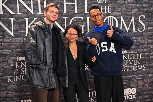 premiere Knight of the seven kingdoms Mickey Down, Myha la and Konrad Kay on the red carpet of the premiere Knight of the seven kingdoms TV series of the HBO platform Italy at the cinema The space Moderno. Rome (Italy), 15th, January 2026 Copyright: xImago-Images Emmefotox