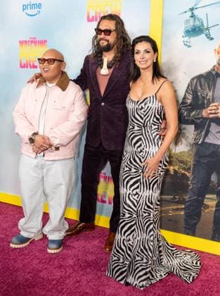 January 15, 2026, Bronx, New York, USA: Jacob Batalon, Jason Momoa and Morena Baccarin attend special screening of The Wrecking Crew at Regal Times Square in New York, NY on January 15, 2026 Bronx USA - ZUMAr339 20260115_znp_r339_054 Copyright: xLevxRadinx