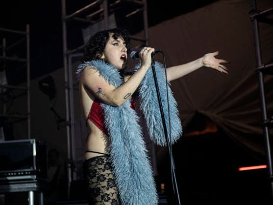 Sworn Virgins performing live at Brixton Academy, London, 15 January 2026 Sworn Virgins performing live at Brixton Academy, London, 15 January 2026 Kuntessa ,guest singer Sworn Virgins is a London-based, enigmatic electronic disco production duo known for their blend of acid, EBM, and retro disco, featuring members like, Credit:Dafydd Owen Avalon Brixton Academy, London  Copyright: xDafyddxOwenx xAvalonx 1066432725