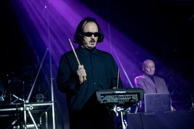 Sworn Virgins performing live at Brixton Academy, London, 15 January 2026 Sworn Virgins performing live at Brixton Academy, London, 15 January 2026 Chris OC ,guest percussion and Quinn Whalley ,Producer Sworn Virgins is a London-based, enigmatic electronic disco production duo known for their blend of acid, EBM, and retro disco, featuring members like, Credit:Dafydd Owen Avalon Brixton Academy, London  Copyright: xDafyddxOwenx xAvalonx 1066432919