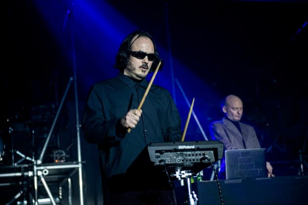 Sworn Virgins performing live at Brixton Academy, London, 15 January 2026 Sworn Virgins performing live at Brixton Academy, London, 15 January 2026 Chris OC ,guest percussion and Quinn Whalley ,Producer Sworn Virgins is a London-based, enigmatic electronic disco production duo known for their blend of acid, EBM, and retro disco, featuring members like, Credit:Dafydd Owen Avalon Brixton Academy, London  Copyright: xDafyddxOwenx xAvalonx 1066432925