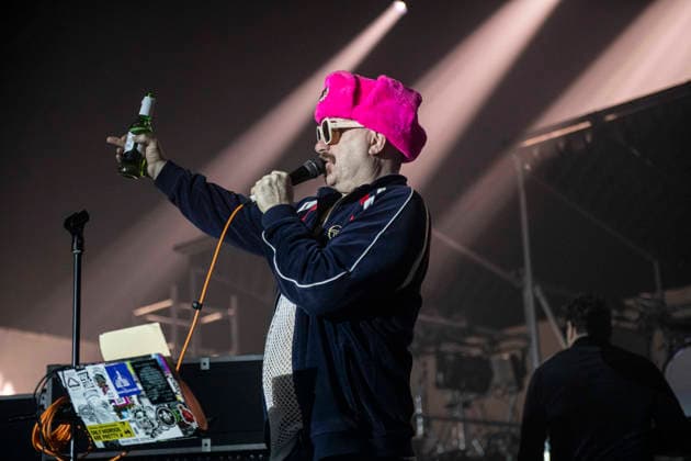 Sworn Virgins performing live at Brixton Academy, London, 15 January 2026 Sworn Virgins performing live at Brixton Academy, London, 15 January 2026 Guest Singer Sworn Virgins is a London-based, enigmatic electronic disco production duo known for their blend of acid, EBM, and retro disco, featuring members like, Credit:Dafydd Owen Avalon Brixton Academy, London  Copyright: xDafyddxOwenx xAvalonx 1066432930