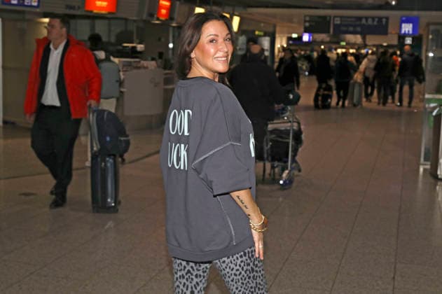 Simone Ballack at the departure of the jungle camp candidates of the RTL reality TV show Ich bin ein Star holt mich hier raus to Australia at Frankfurt am Main Airport Frankfurt, 15 01 2026 Foto:xAgenturxWehnertx xGränzdörferx xFuturexImagex dschungelcamp_6128
