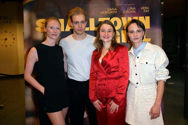 Dana Herfurth, Campbell Caspary, Hille Norden and Luna Jordan at the premiere of the movie Smalltown Girl at the cinema in the Kulturbrauerei Berlin, 15 01 2026 Foto:xM.xBehrensx xFuturexImagex smalltown_6133