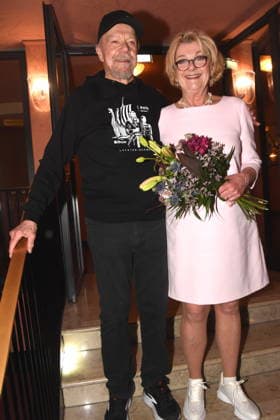 Performer Dirk Galuba, actor Saskia Vester, actress Munich 15 01 2026 Komoedie im Bayerischen Hof Premiere Wer schiesst auf Frau Hummel Photo Bernd Muenchen Muenchen