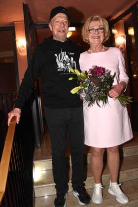 Performer Dirk Galuba, actor Saskia Vester, actress Munich 15 01 2026 Komoedie im Bayerischen Hof Premiere Wer schiesst auf Frau Hummel Photo Bernd Muenchen Muenchen
