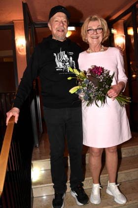 Performer Dirk Galuba, actor Saskia Vester, actress Munich 15 01 2026 Komoedie im Bayerischen Hof Premiere Wer schiesst auf Frau Hummel Photo Bernd Muenchen Muenchen