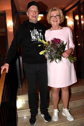 Performer Dirk Galuba, actor Saskia Vester, actress Munich 15 01 2026 Komoedie im Bayerischen Hof Premiere Wer schiesst auf Frau Hummel Photo Bernd Muenchen Muenchen