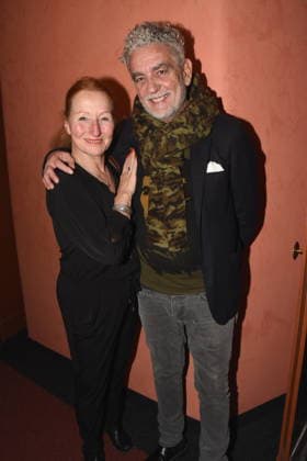 Birgit Wolf Faltermeyer PR Mario Gamba Gastronomer Gourmet Chef Muenchen 15 01 2026 Komoedie im Bayerischen Hof Premiere Wer schiesst auf Frau Hummel Foto Bernd Muenchen Muenchen