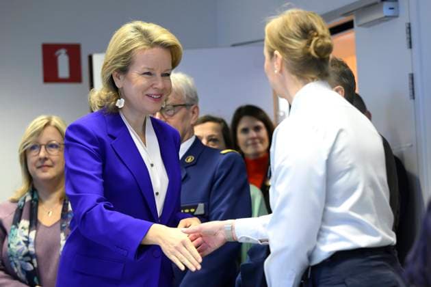 Queen Mathilde Visits Hasselt 16 01 2026 HASSELT, BELGIUM - JANUARY 16 : Queen Mathilde of Belgium pictured visiting Hasselt in connection with the issue of domestic violence on January 16, 2026 in Hasselt, Belgium, 16 01 2026 Hasselt Belgium  Copyright: xPhilipxReynaersx