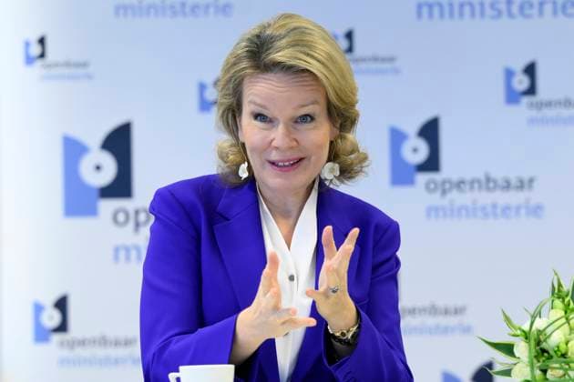 Queen Mathilde Visits Hasselt 16 01 2026 HASSELT, BELGIUM - JANUARY 16 : Queen Mathilde of Belgium pictured visiting Hasselt in connection with the issue of domestic violence on January 16, 2026 in Hasselt, Belgium, 16 01 2026 Hasselt Belgium  Copyright: xPhilipxReynaersx