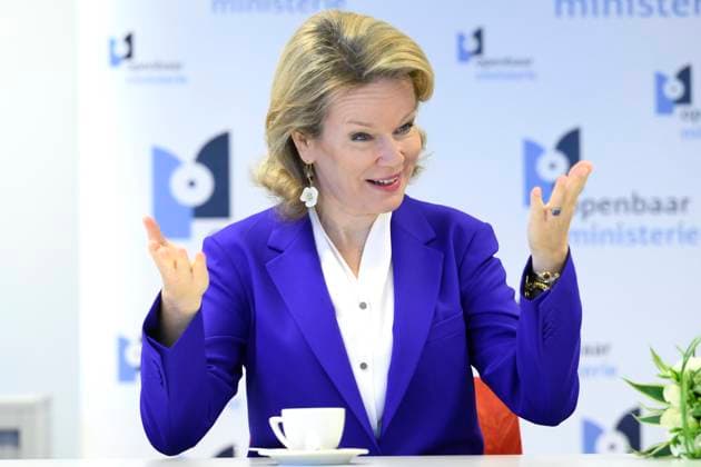 Queen Mathilde Visits Hasselt 16 01 2026 HASSELT, BELGIUM - JANUARY 16 : Queen Mathilde of Belgium pictured visiting Hasselt in connection with the issue of domestic violence on January 16, 2026 in Hasselt, Belgium, 16 01 2026 Hasselt Belgium  Copyright: xPhilipxReynaersx