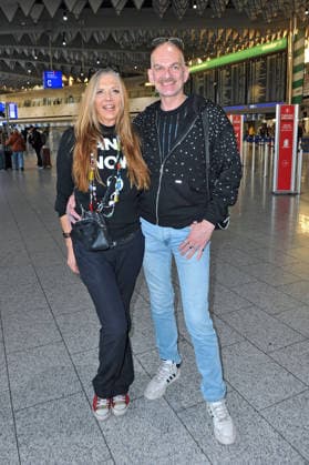 RTL Dschungelcamp 2026 Nicole Belstler Boettcher and Gloria Viagra Michel Gosewitsch on the occasion of the departure of the candidates of the RTL program Ich bin ein Star holt mich hier raus to the Jungle Camp 2026 in Australia on 16 01 2026 at Frankfurt Main Airport 20260116MWI099132