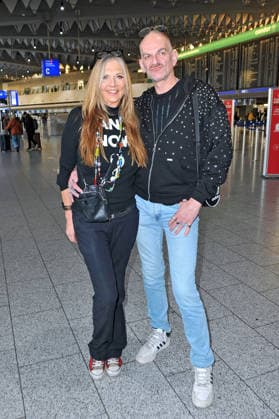 RTL Dschungelcamp 2026 Nicole Belstler Boettcher and Gloria Viagra Michel Gosewitsch on the occasion of the departure of the candidates of the RTL program Ich bin ein Star holt mich hier raus to the Jungle Camp 2026 in Australia on 16 01 2026 at Frankfurt Main Airport 20260116MWI099134