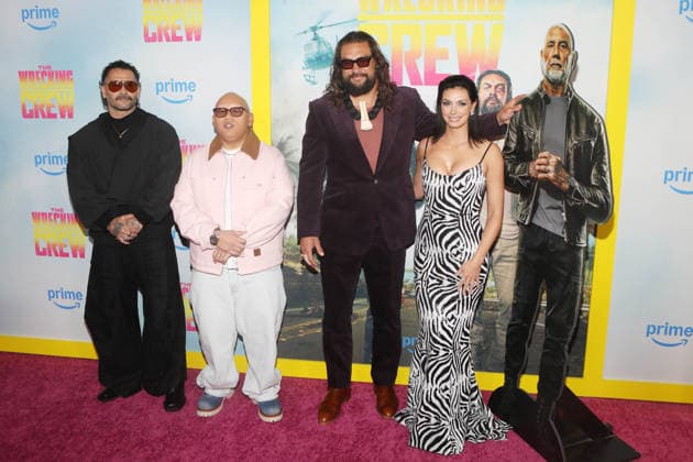 THE WRECKING CREW Screening New York Special Screening of Amazon MGM Studios™ THE WRECKING CREW Held at Regal Times Square Featuring: Jacob Batalon, Jason Momoa, Morena Baccarin Where: New York, New York, United States When: 15 Jan 2026 Credit: Udo Salters WENN New York New York United States Copyright: xUdoxSalters WENNx wenn40888045 DS7x wenn40888045