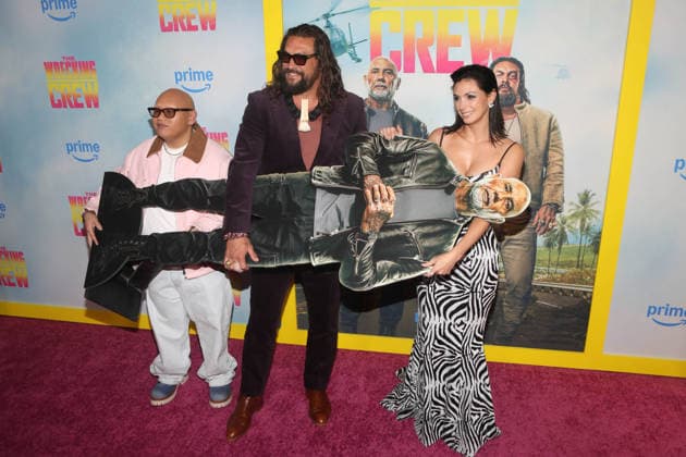 THE WRECKING CREW Screening New York Special Screening of Amazon MGM Studios™ THE WRECKING CREW Held at Regal Times Square Featuring: Jacob Batalon, Jason Momoa, Morena Baccarin Where: New York, New York, United States When: 15 Jan 2026 Credit: Udo Salters WENN New York New York United States Copyright: xUdoxSalters WENNx wenn40888047 DS7x wenn40888047