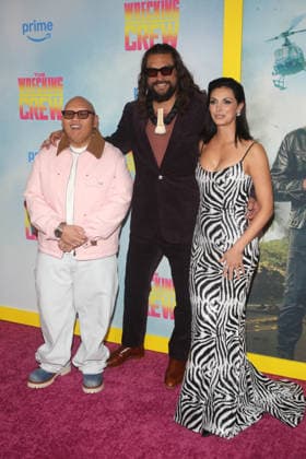 THE WRECKING CREW Screening New York Special Screening of Amazon MGM Studios™ THE WRECKING CREW Held at Regal Times Square Featuring: Jacob Batalon, Jason Momoa, Morena Baccarin Where: New York, New York, United States When: 15 Jan 2026 Credit: Udo Salters WENN New York New York United States Copyright: xUdoxSalters WENNx wenn40888049 DS7x wenn40888049