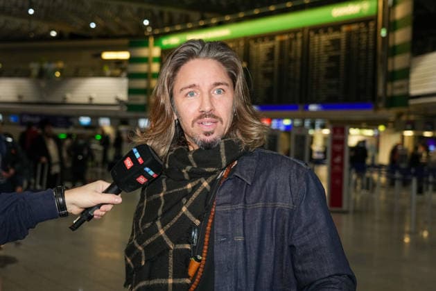 RTL Jungle Camp Frankfurt 2026 Gil Ofarim at the departure for the RTL program Ich bin ein Star Holt mich hier raus Jungle Camp 2026 at Frankfurt Airport Frankfurt Frankfurt Airport Hessen