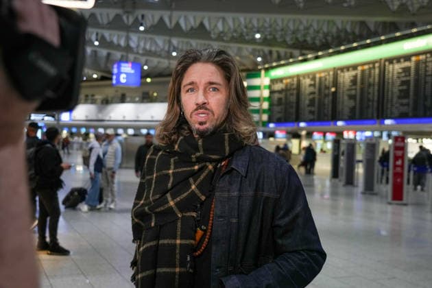 RTL Jungle Camp Frankfurt 2026 Gil Ofarim at the departure for the RTL program Ich bin ein Star Holt mich hier raus Jungle Camp 2026 at Frankfurt Airport Frankfurt Frankfurt Airport Hessen