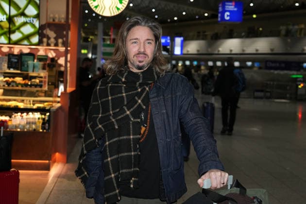 RTL Jungle Camp Frankfurt 2026 Gil Ofarim at the departure for the RTL program Ich bin ein Star Holt mich hier raus Jungle Camp 2026 at Frankfurt Airport Frankfurt Frankfurt Airport Hesse