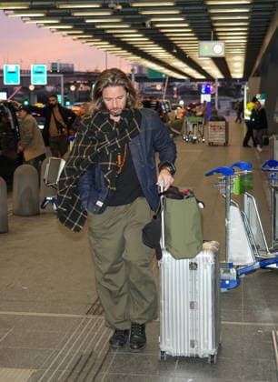 RTL Jungle Camp Frankfurt 2026 Gil Ofarim at the departure for the RTL program Ich bin ein Star Holt mich hier raus Jungle Camp 2026 at Frankfurt Airport Frankfurt Frankfurt Airport Hesse