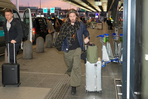 RTL Jungle Camp Frankfurt 2026 Gil Ofarim at the departure for the RTL program Ich bin ein Star Holt mich hier raus Jungle Camp 2026 at Frankfurt Airport Frankfurt Frankfurt Airport Hesse