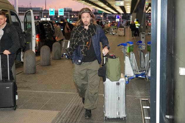 RTL Jungle Camp Frankfurt 2026 Gil Ofarim at the departure for the RTL program Ich bin ein Star Holt mich hier raus Jungle Camp 2026 at Frankfurt Airport Frankfurt Frankfurt Airport Hesse