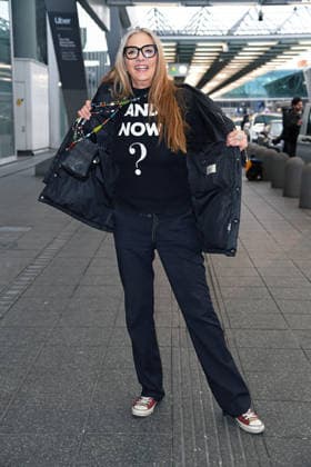 Nicole Belstler Boettcher Departure of the candidates of the RTL TV show ICH BIN EIN STAR, HOLT MICH HIER RAUS at Frankfurt Airport in Frankfurt am Main on 16 01 2026