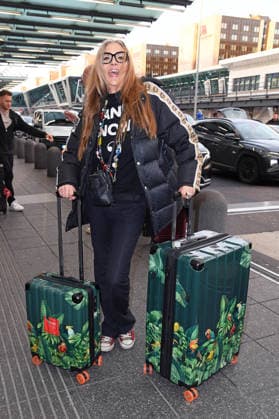 Nicole Belstler Boettcher Departure of the candidates of the RTL TV show ICH BIN EIN STAR, HOLT MICH HIER RAUS at Frankfurt Airport in Frankfurt am Main on 16 01 2026