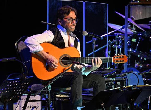FORT LAUDERDALE, FL - JANUARY 15: Al Di Meola performs during The Guitarchitect Tour at The Parker on January 15, 2026 in Fort Lauderdale Florida. Copyright: xmpi04x