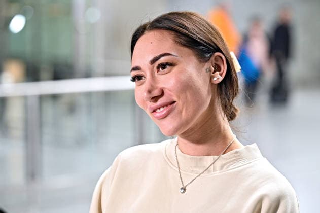 RTL Dschungelcamp 2026 Samira Yavuz on the occasion of the departure of the candidates of the RTL program Ich bin ein Star holt mich hier raus to the Jungle Camp 2026 in Australia on 16 01 2026 at Frankfurt Main Airport 20260116MWI100061