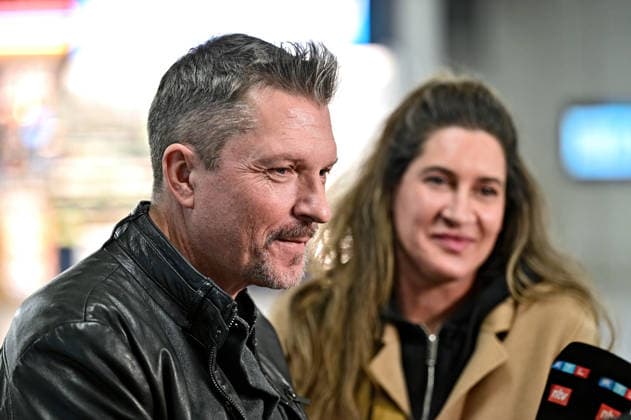 RTL Dschungelcamp 2026 Hardy Krüger junior with his wife Alice on the occasion of the departure of the candidates of the RTL program Ich bin ein Star holt mich hier raus to the Jungle Camp 2026 in Australia on 16 01 2026 at Frankfurt Main Airport 20260116MWI100239