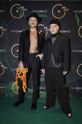 STOCKHOLM, SWEDEN 20260116 Hans Kristian Duran and Robert Fux arrive at the P3 Guldgalan 2026 at Cirkus in Stockholm STOCKHOLM SWEDEN x12150x  Copyright: xCaisaxRasmussen TTx P3 GULDGALAN 2026 GcG1SeIpfHE