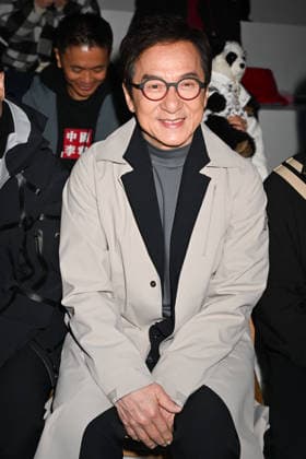 Milan, Milan Men s Fashion Week: Fall Winter 2026 - Men s Fashion, Fall Winter 2026 - Li-Ning fashion show - front row. Pictured: Jackie Chan  Copyright: xSimonaxChiocciax xipa-agency.netx xFotosickix IPA_Agency_IPA70141635