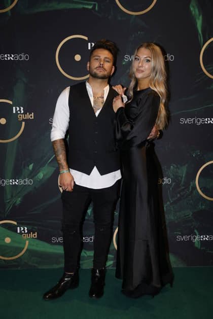 STOCKHOLM, SWEDEN 20260116 Christopher Kristensen Dead by April with Amanda arrives at the P3 Guldgalan 2026 at Cirkus in Stockholm STOCKHOLM SWEDEN x12150x  Copyright: xCaisaxRasmussen TTx P3 GULDGALAN 2026 G9pCMjmfsCQ