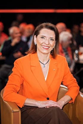 MDR Riverboat jewelry expert Wendela Horz on the occasion of the recording of the MDR talk show Riverboat on 16 01 2026 at Mediacity Leipzig 20260116SFL0011