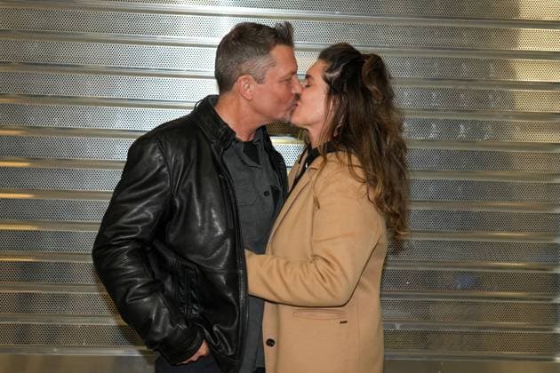 RTL Dschungelcamp Frankfurt 2026 Hardy Krüger jr and his wife Alice leaving for the RTL show Ich bin ein Star - Holt mich hier raus Dschungelcamp 2026 at Frankfurt Airport Frankfurt Airport Hessen