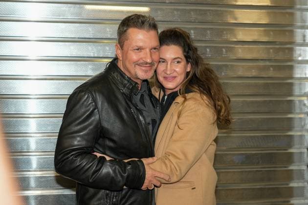 RTL Dschungelcamp Frankfurt 2026 Hardy Krüger jr and his wife Alice leaving for the RTL show Ich bin ein Star - Holt mich hier raus Dschungelcamp 2026 at Frankfurt Airport Frankfurt Airport Hessen