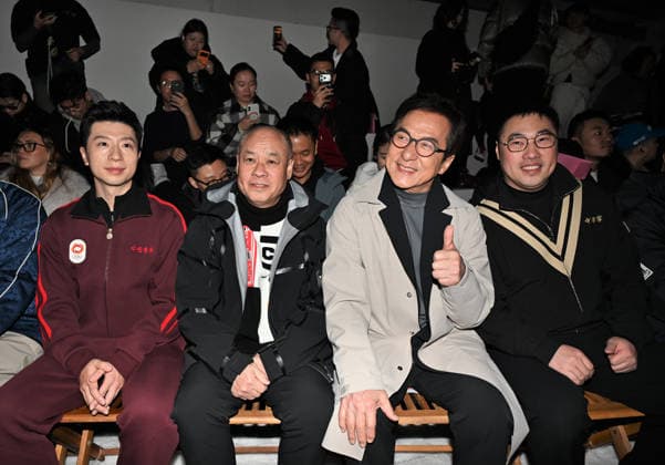 Milan,Italy Li-ning Fall 2026 Men s Fashion Show In the photo:Li-Ning,Jackie Chan,Ma Long Chinese Olympic athlete table tennis player  Copyright: xNickxZonnax xipa-agency.netx xNickxZonnax IPA_Agency_IPA70147505
