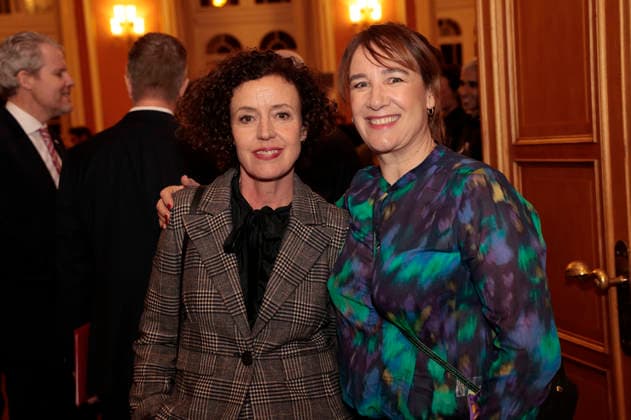Maria Schrader with guest at the Mayor s Night of the European Film Academy as part of the 38 European Film Awards in the Rotes Rathaus Berlin, 16 01 2026 Foto:xS.xGabschx xFuturexImagex mayors_6110