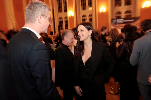 Stefan Evers and Juliette Binoche at the Mayor s Night of the European Film Academy as part of the 38 European Film Awards in the Rotes Rathaus Berlin, 16 01 2026 Foto:xS.xGabschx xFuturexImagex mayors_6111