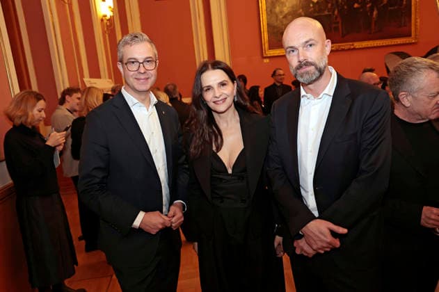 Stefan Evers, Juliette Binoche and Matthijs Wouter Knol at the Mayor s Night of the European Film Academy as part of the 38 European Film Awards in the Rotes Rathaus Berlin, 16 01 2026 Foto:xS.xGabschx xFuturexImagex mayors_6112