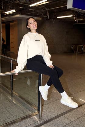 Samira Yavuz at the departure of the jungle camp candidates of the RTL reality TV show Ich bin ein Star holt mich hier raus to Australia at Frankfurt am Main Airport Frankfurt, 16 01 2026 Foto:xAgenturxWehnertx xGränzdörferx xFuturexImagex dschungelcamp_6183