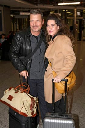 Hardy Krüger jr with wife Alice Krüger at the departure of the jungle camp candidates of the RTL reality TV show Ich bin ein Star holt mich hier raus to Australia at Frankfurt am Main Airport Frankfurt, 16 01 2026 Foto:xAgenturxWehnertx xGränzdörferx xFuturexImagex dschungelcamp_6200