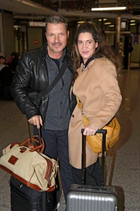 Hardy Krüger jr with wife Alice Krüger at the departure of the jungle camp candidates of the RTL reality TV show Ich bin ein Star holt mich hier raus to Australia at Frankfurt am Main Airport Frankfurt, 16 01 2026 Foto:xAgenturxWehnertx xGränzdörferx xFuturexImagex dschungelcamp_6201