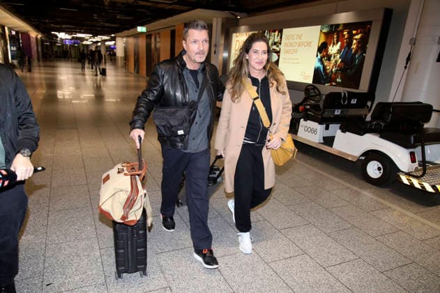 Hardy Krüger jr with wife Alice Krüger at the departure of the jungle camp candidates of the RTL reality TV show Ich bin ein Star holt mich hier raus to Australia at Frankfurt am Main Airport Frankfurt, 16 01 2026 Foto:xAgenturxWehnertx xGränzdörferx xFuturexImagex dschungelcamp_6216