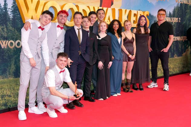 Emil Bloch, Emile ChÃ rif, Lilli Falk, Johan von Ehrlich, Sophie Lelenta, Lara Amelie Rosa, Olivia Sinclair, cast and crew at the premiere of the feature film Woodwalkers 2 at Mathäser Filmpalast Munich, 16 01 2026 Foto:xN.xKolinzx xFuturexImagex woodwalkers_6132