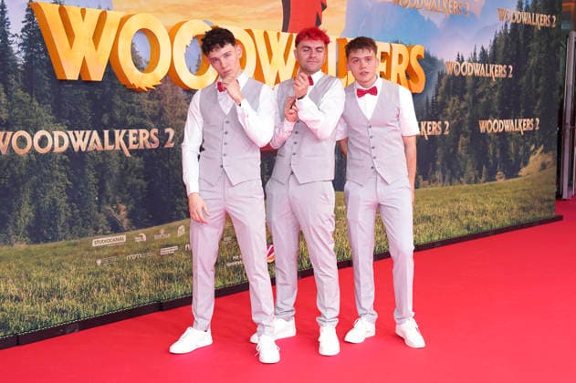 Simon, Noel and Adrian aka The Creators at the premiere of the movie Woodwalkers 2 at Mathäser Filmpalast Munich, 16 01 2026 Foto:xN.xKolinzx xFuturexImagex woodwalkers_6148